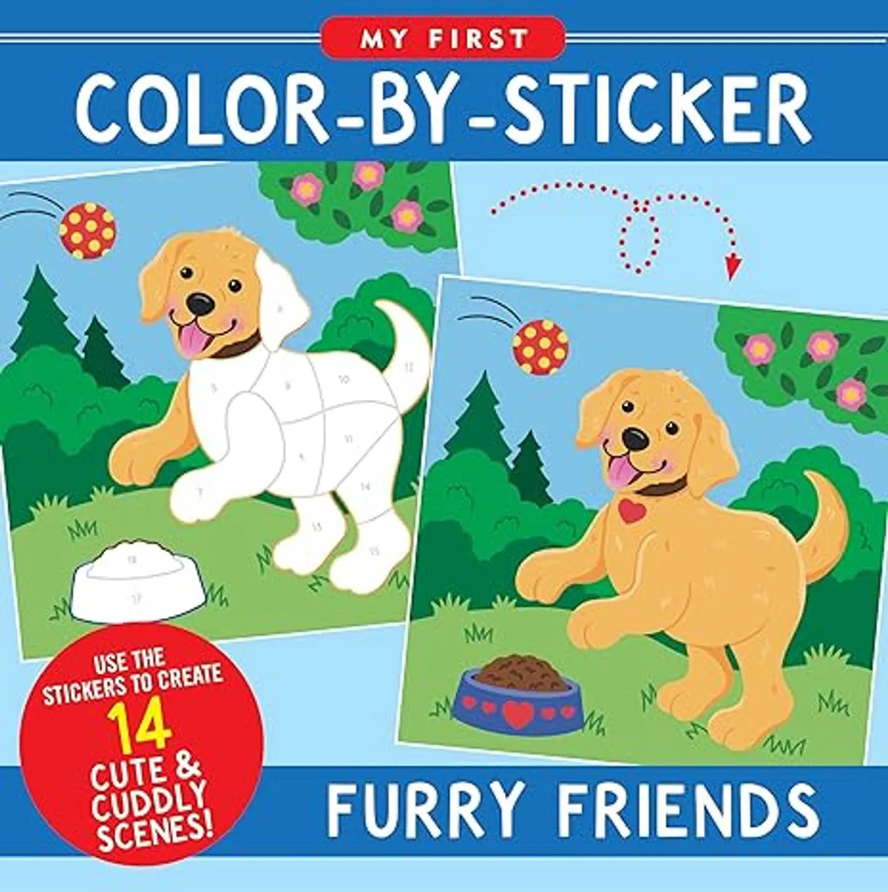 "My First Color-by-Sticker" Book -- Furry Friends