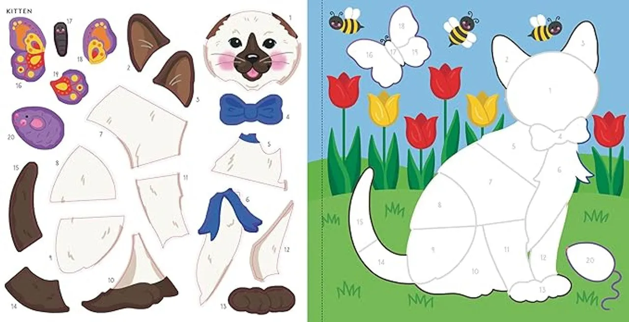 "My First Color-by-Sticker" Book -- Furry Friends