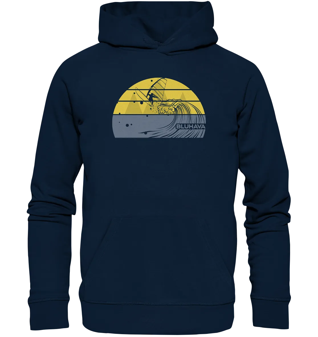 "Sunset Rapid Windsurf Fun" - Unisex Premium Organic Hoodie