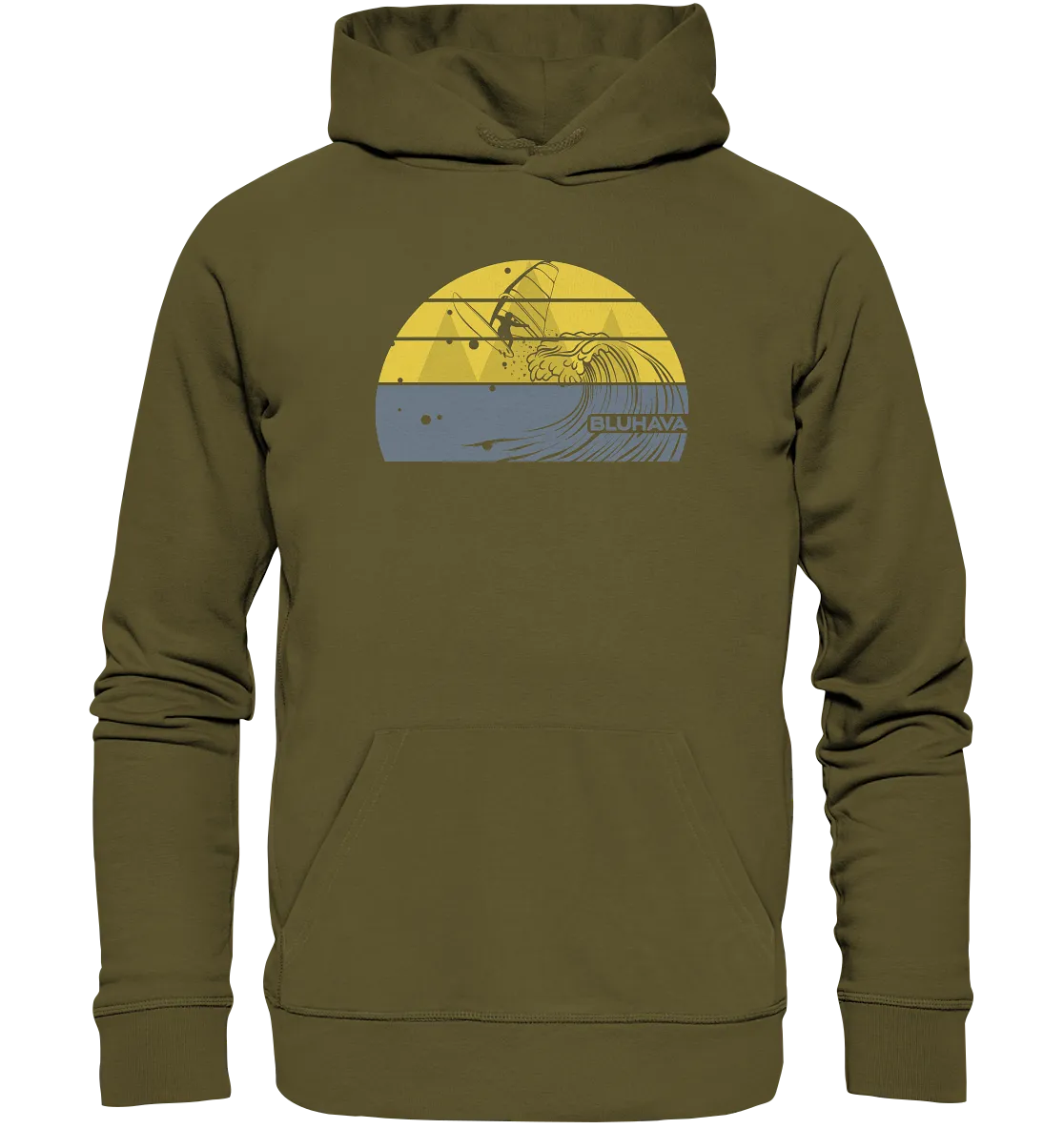 "Sunset Rapid Windsurf Fun" - Unisex Premium Organic Hoodie