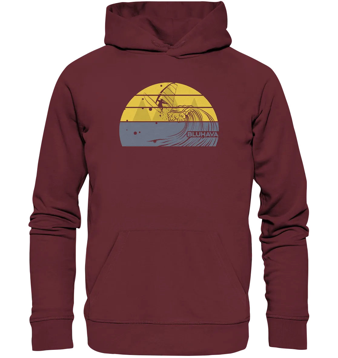 "Sunset Rapid Windsurf Fun" - Unisex Premium Organic Hoodie