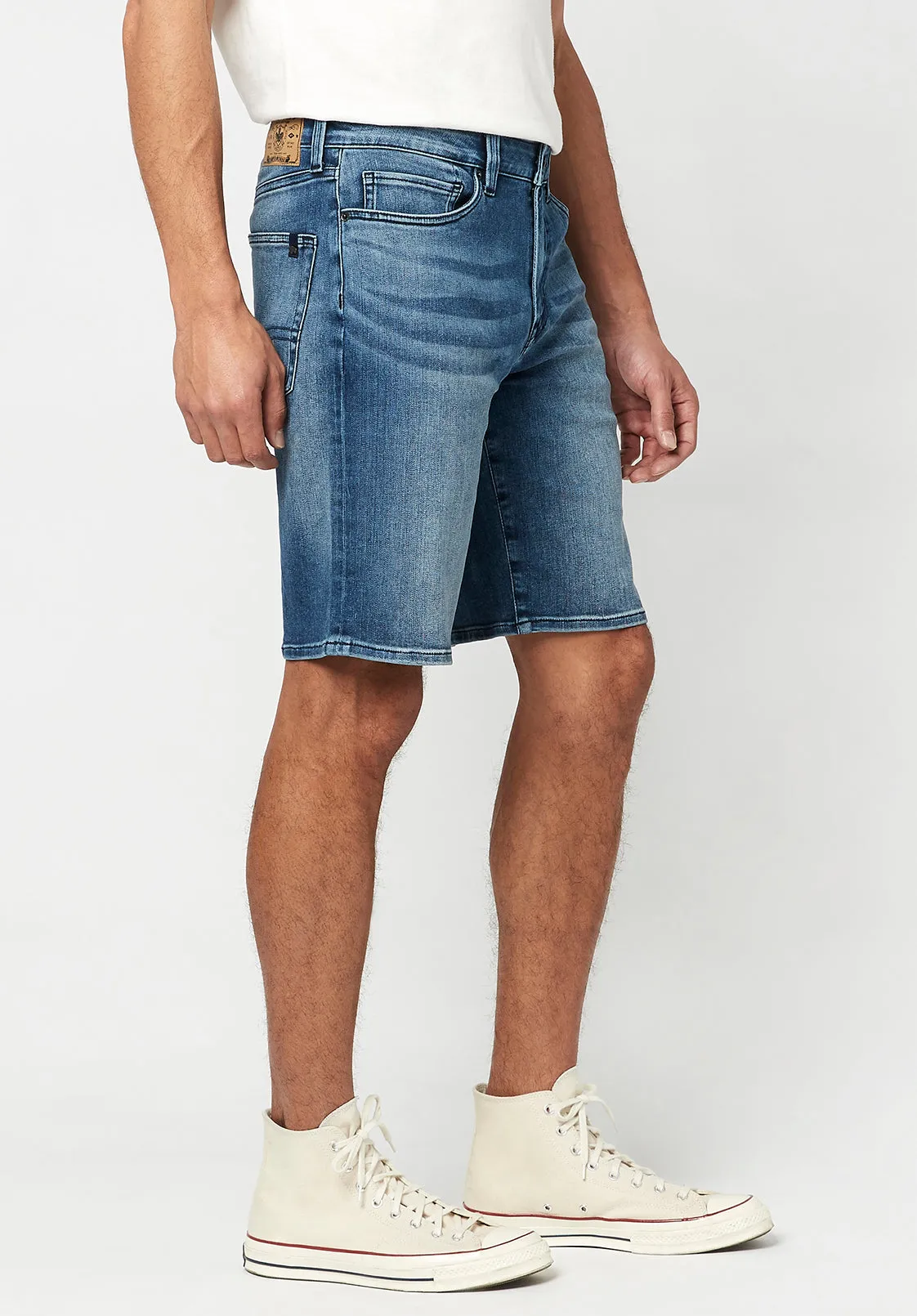 Relaxed Straight Dean Men's Shorts in Authentic Blue- BM22777