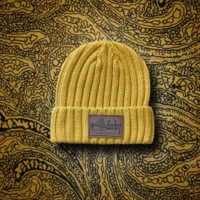 Ribbed Beanie Mustard Yellow