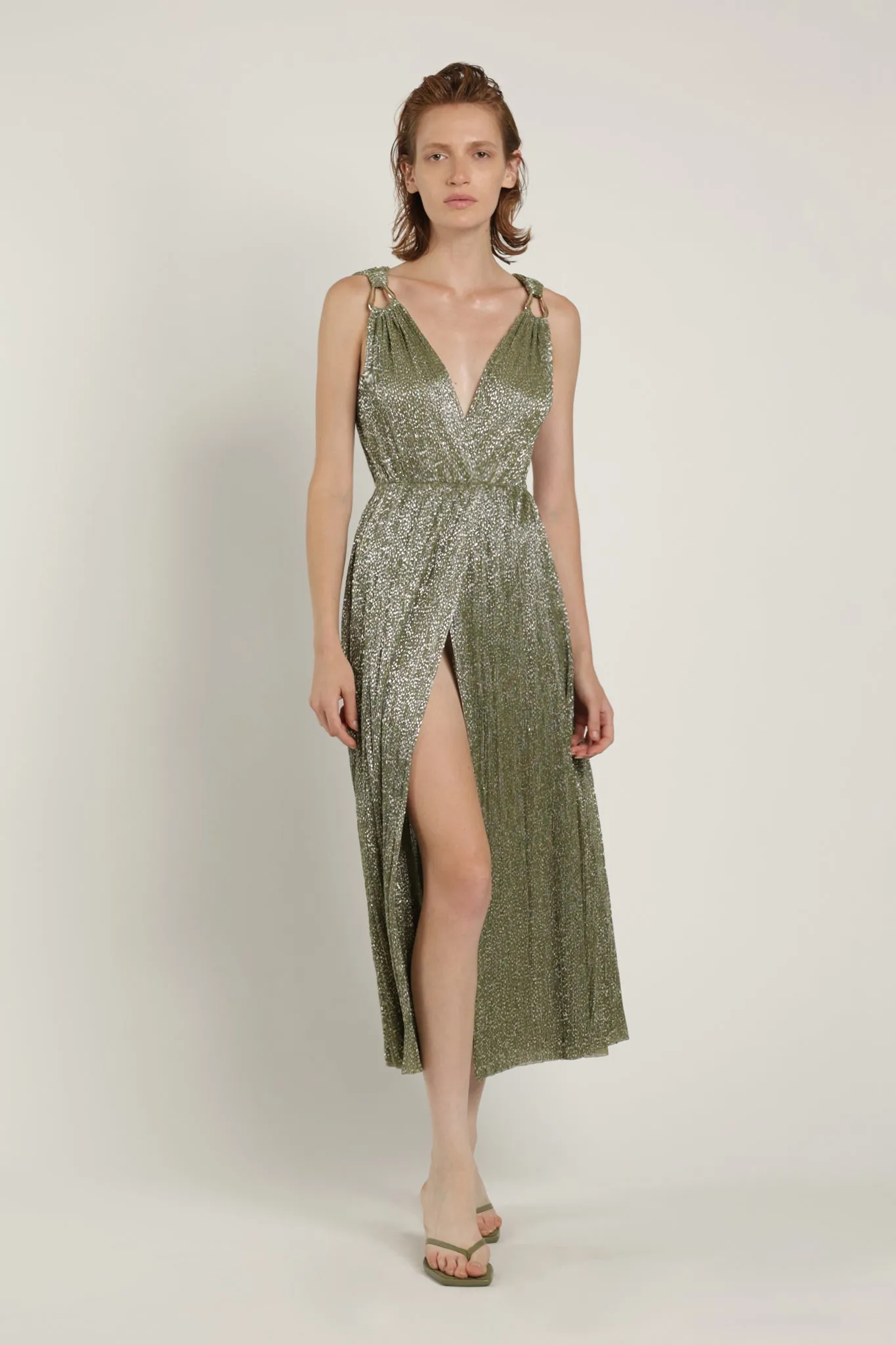 SABINA MUSAYEV Gloriosa Dress - Olive Green