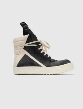 SCARPE IN PELLE GEOBASKET BLACK/MILK