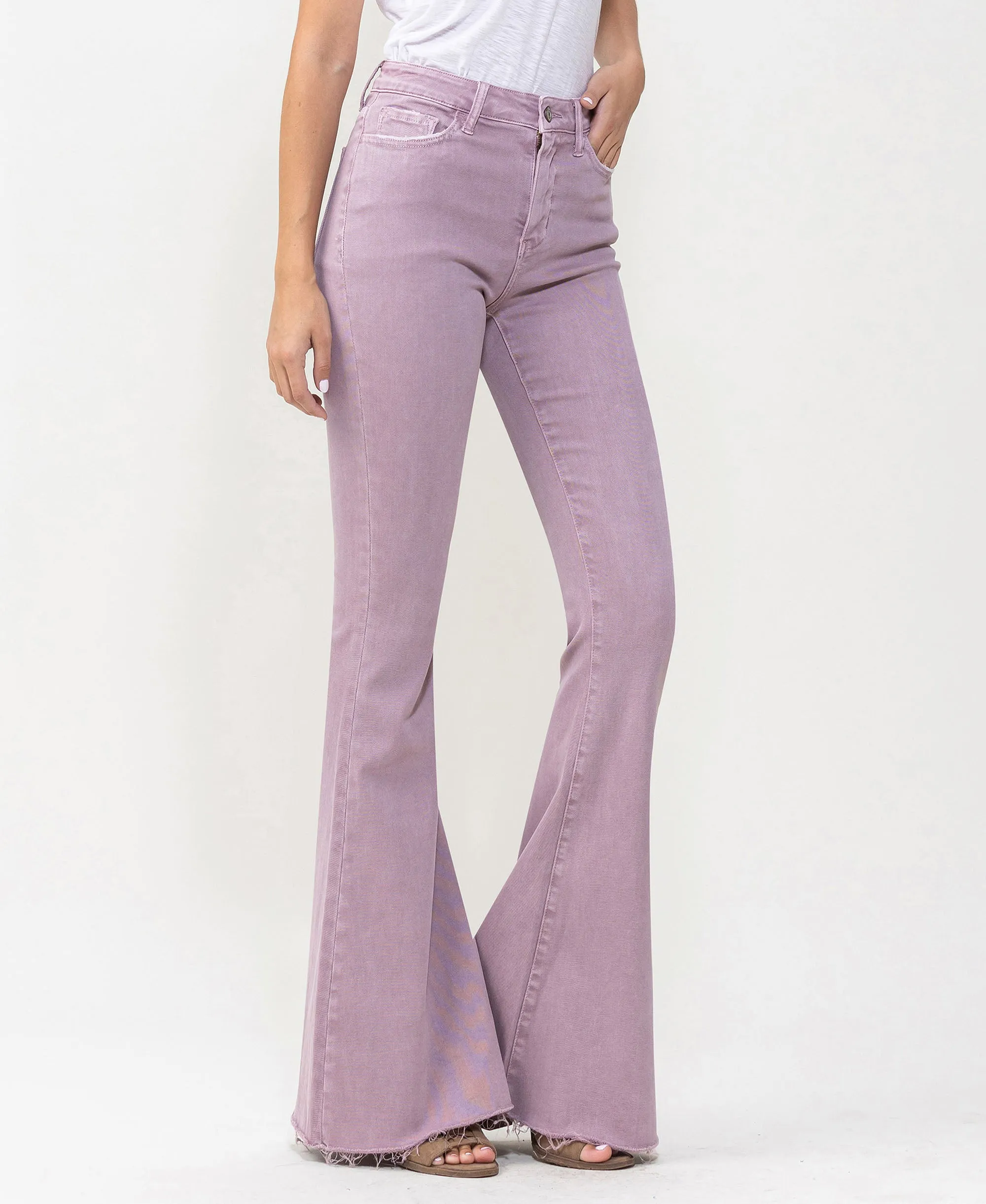 Sea Fog - High Rise Super Flare Jeans