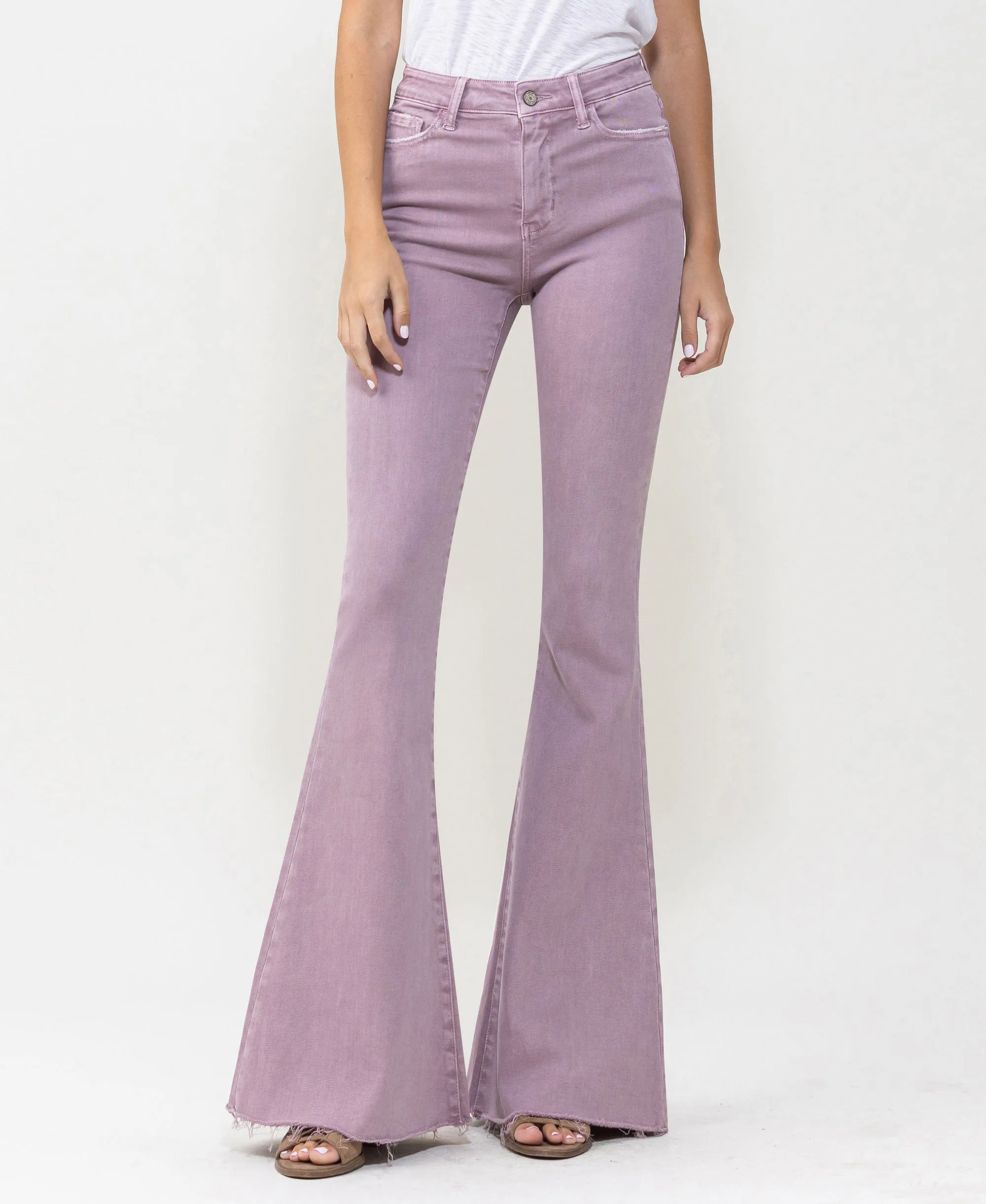 Sea Fog - High Rise Super Flare Jeans