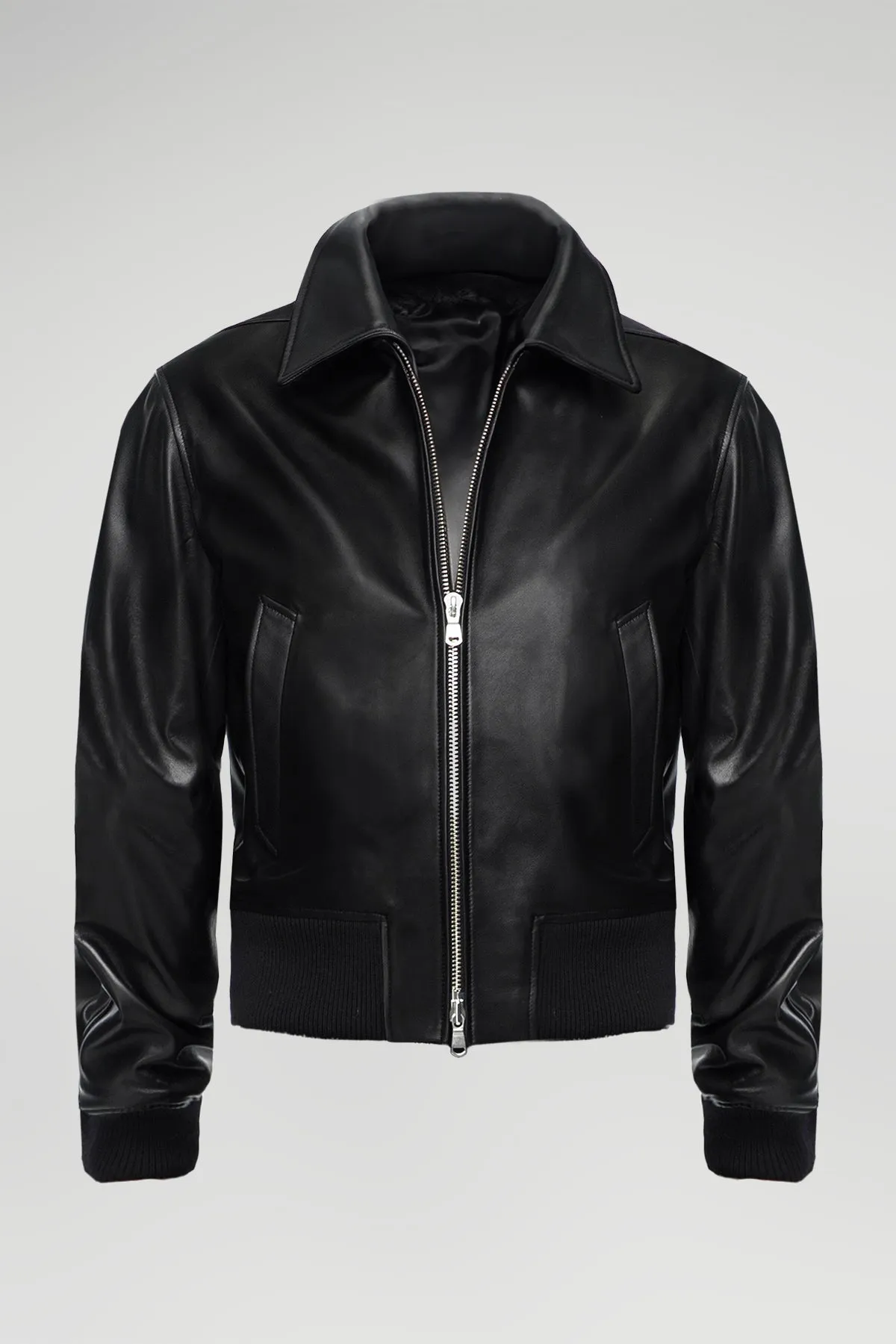 Simon - Black Leather Jacket