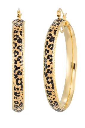 Sister Love Cheetah Hoops