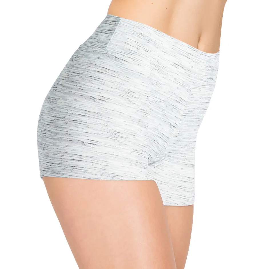 Space Dye Yoga Shorts - 3 Inch Waistband