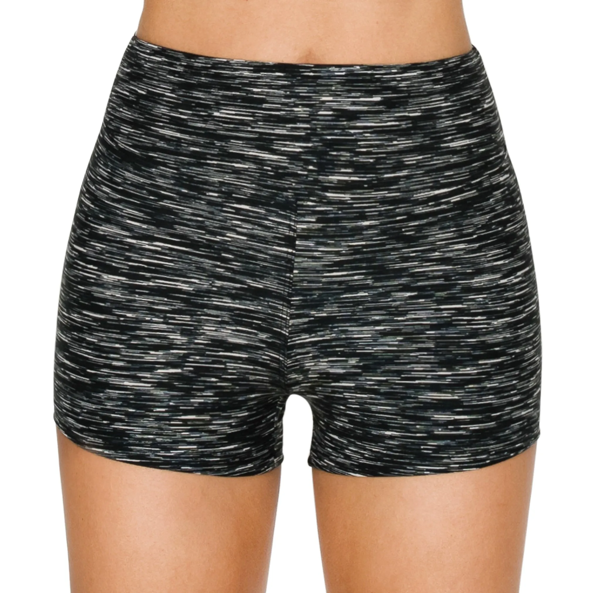 Space Dye Yoga Shorts - 3 Inch Waistband