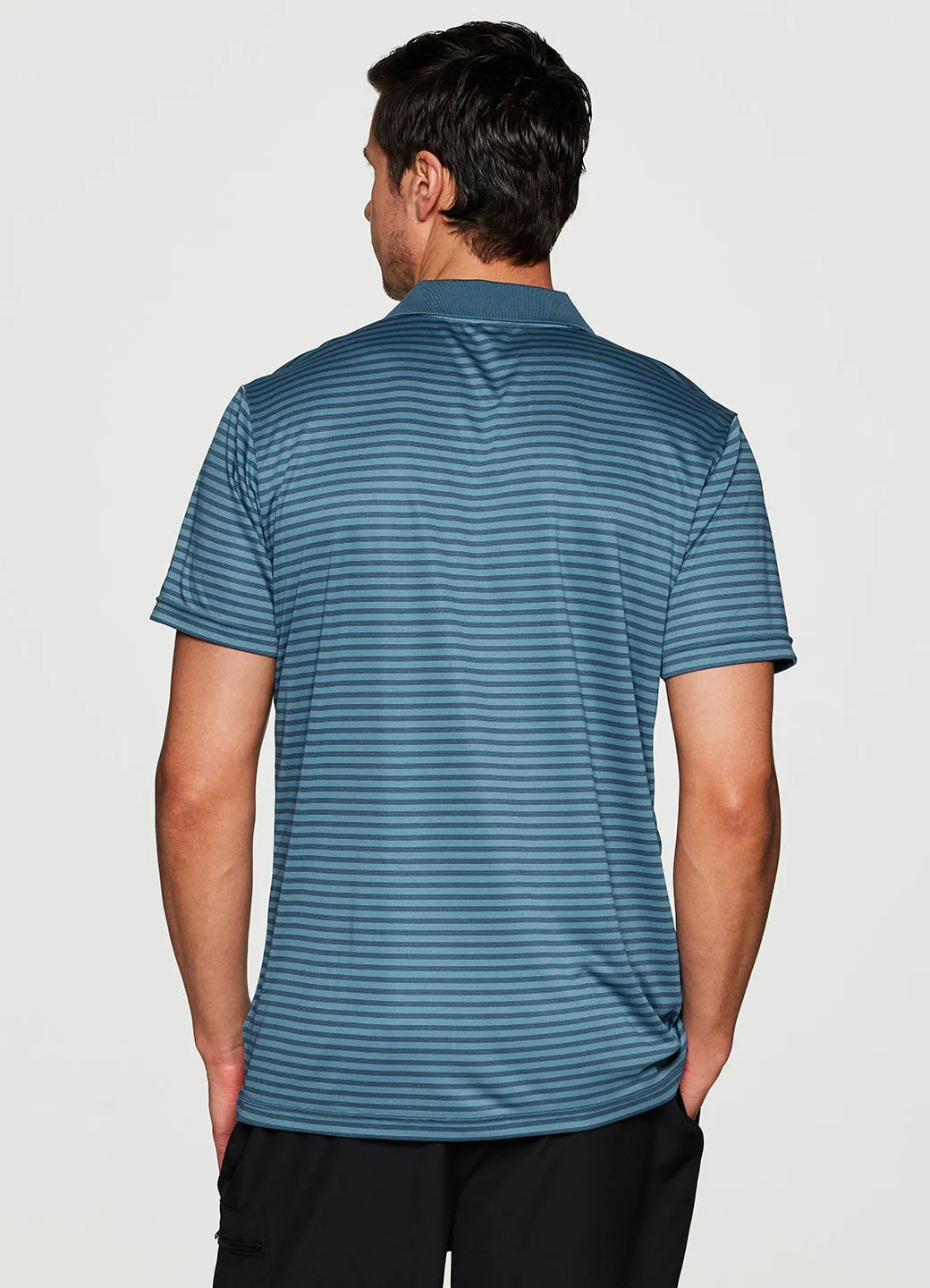 Stay On Course Striped Polo