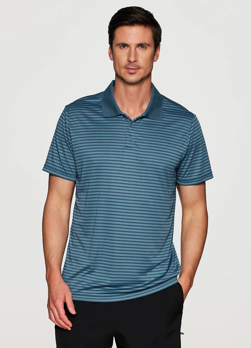 Stay On Course Striped Polo