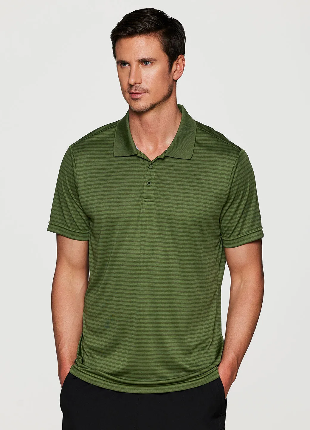 Stay On Course Striped Polo