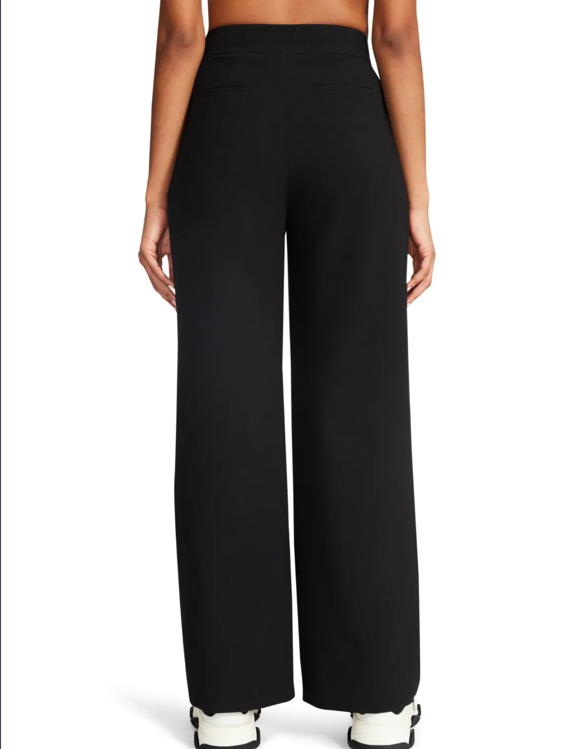 Steve Madden Black Wide Leg Isabella Trouser Dress Pants