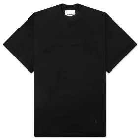 Stitch Detail T-Shirt - Black