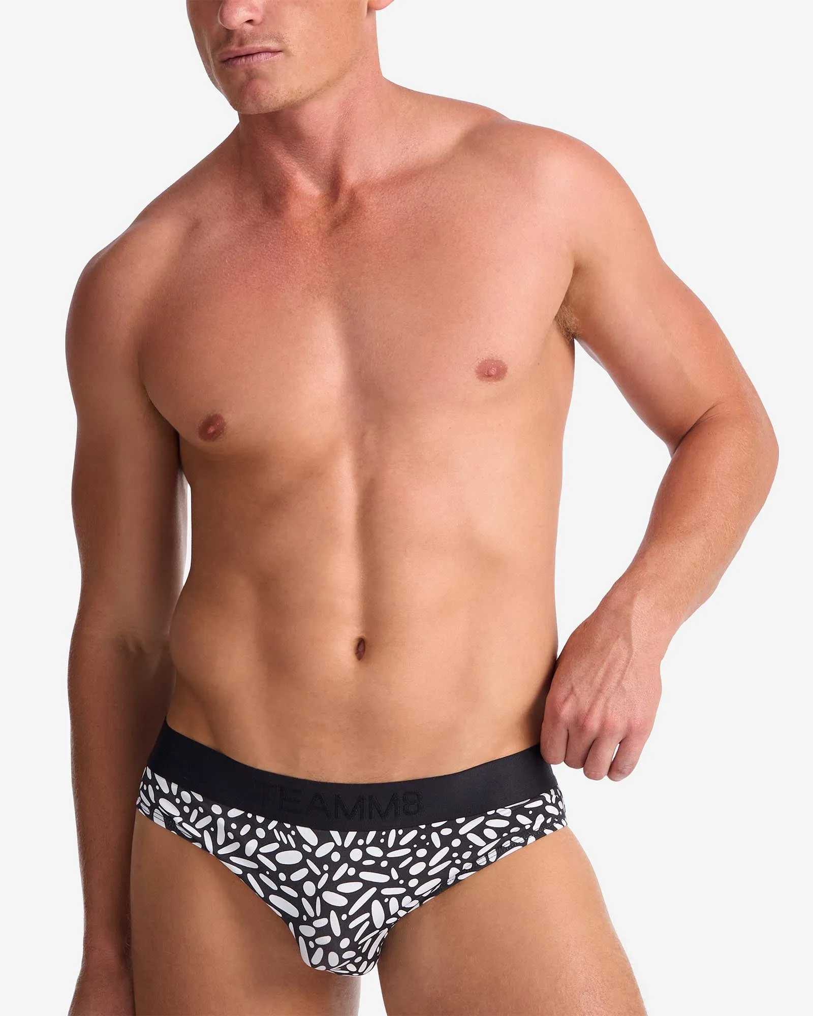 TEAMM8 x Gali Brief - Buna Gal (Black & White)