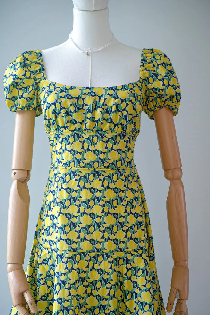 The Suri Mini dress - yellow floral