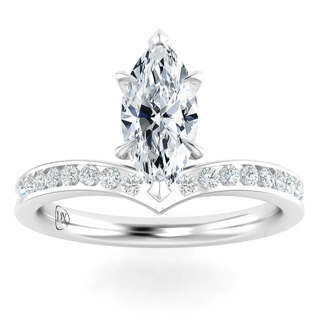 Tiara  - 18ct White Gold - Marquise