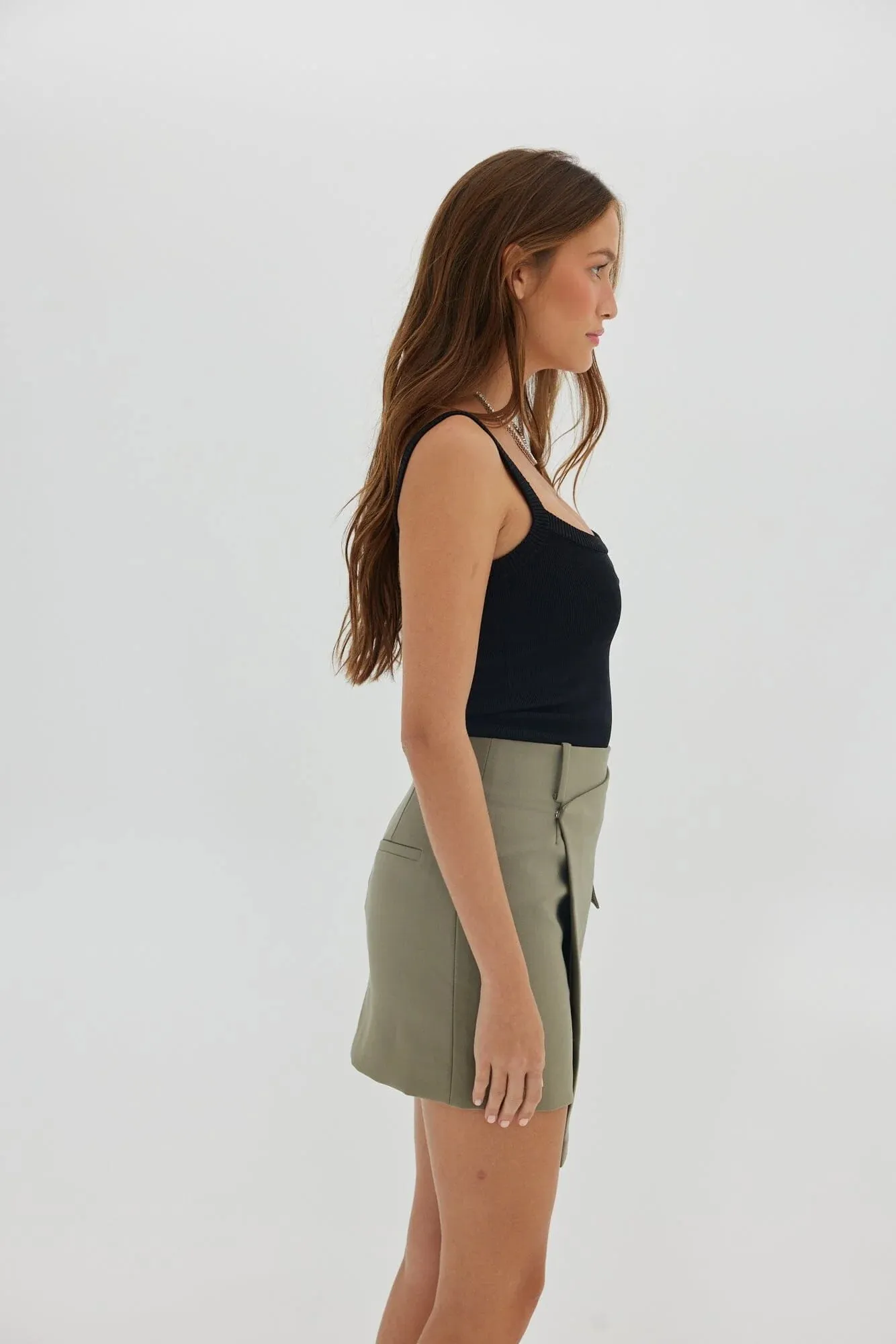 Toast Society Wrap Skirt - Khaki