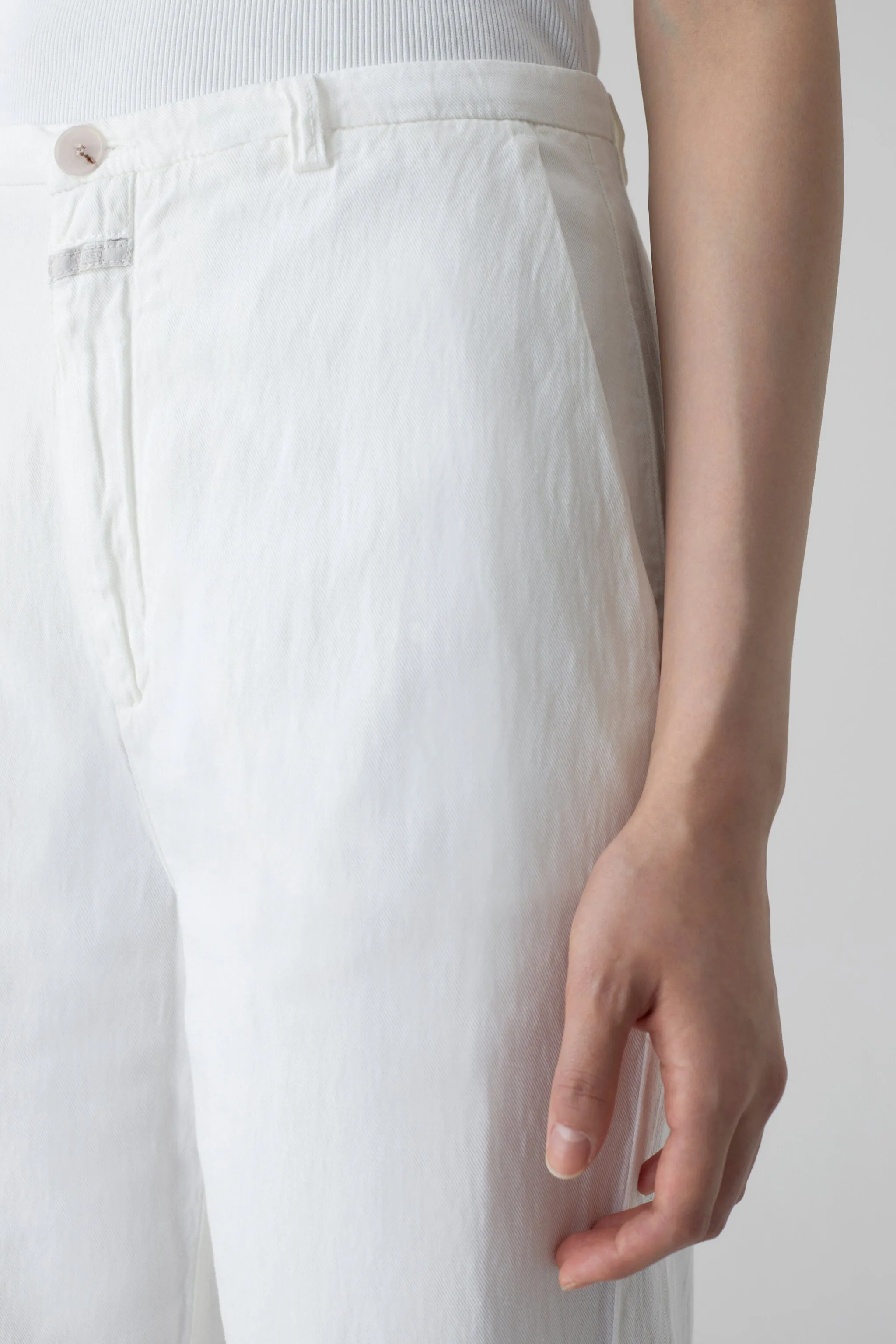 White Mawbray Linen Pants