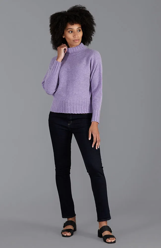 Womens Lambswool Grown On Neck Jumper