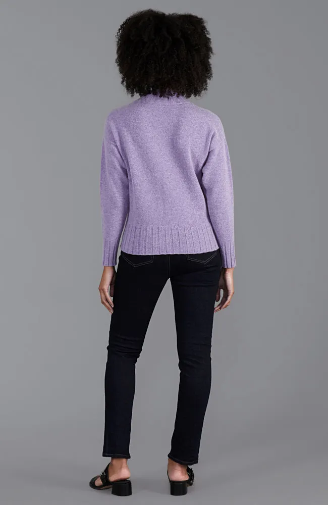 Womens Lambswool Grown On Neck Jumper