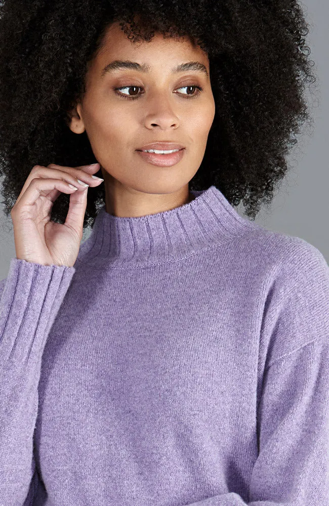 Womens Lambswool Grown On Neck Jumper