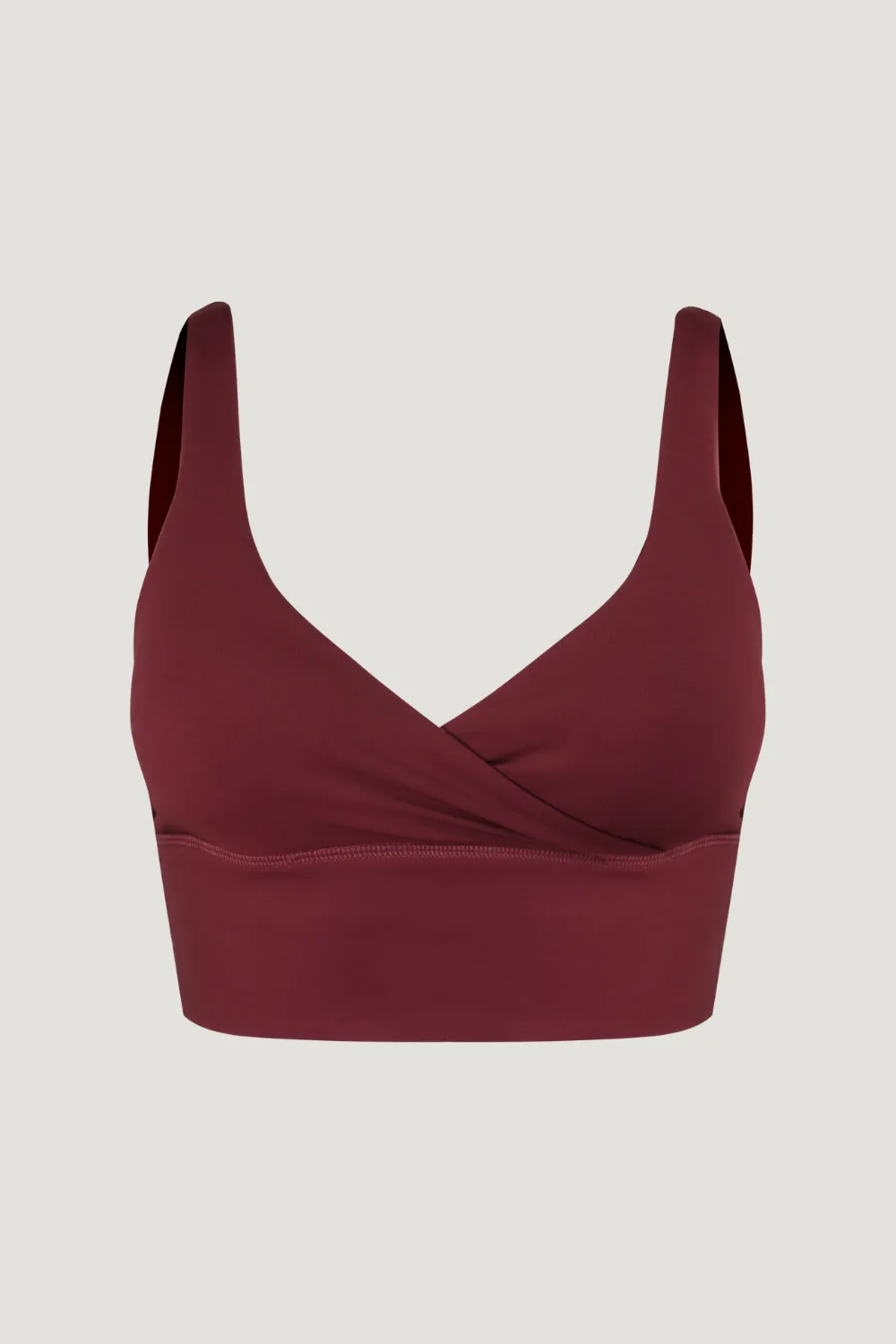 Wrap Bra in Dark Cherry